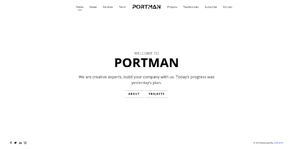 Portman - Fullscreen Scrolling Portfolio Template screenshot 3