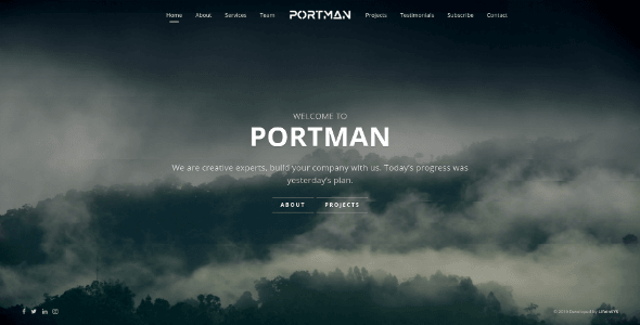 Portman - Fullscreen Scrolling Portfolio Template screenshot 4