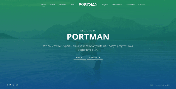 Portman - Fullscreen Scrolling Portfolio Template screenshot 5