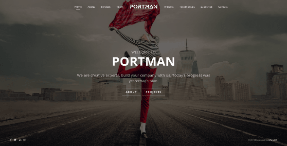 Portman - Fullscreen Scrolling Portfolio Template screenshot 6